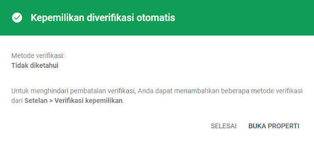 Verifikasi Kepemilikan di Google Search Console Verifikasi Kepemilikan di Google Search Console