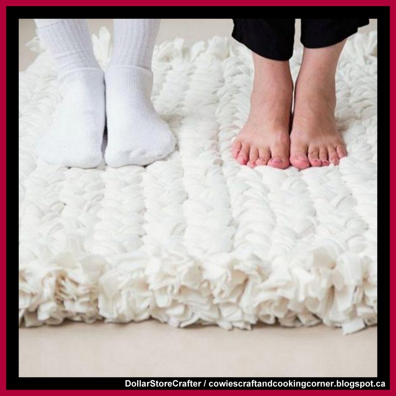 Dollar Store Crafter Turn An Old Blanket Into A Comfy Rug