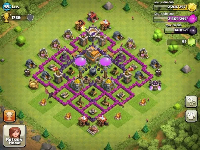 clash of clans best defense town hall 7