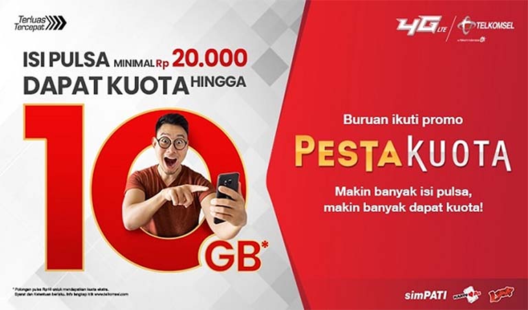 Dengan Bayar Rp. 10 Dapat Kuota Telkomsel Hingga 10 GB? Dengan Bayar Rp. 10 Dapat Kuota Telkomsel Hingga 10 GB?