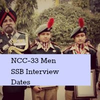 ncc 33 ssb interview dates for men