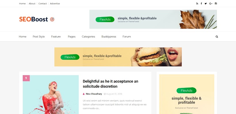 SeoBoost Free Blogger Template