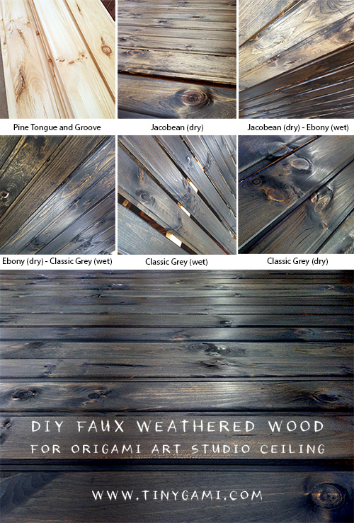 I Found The Place A Diy Faux Weathered Wood Ceiling