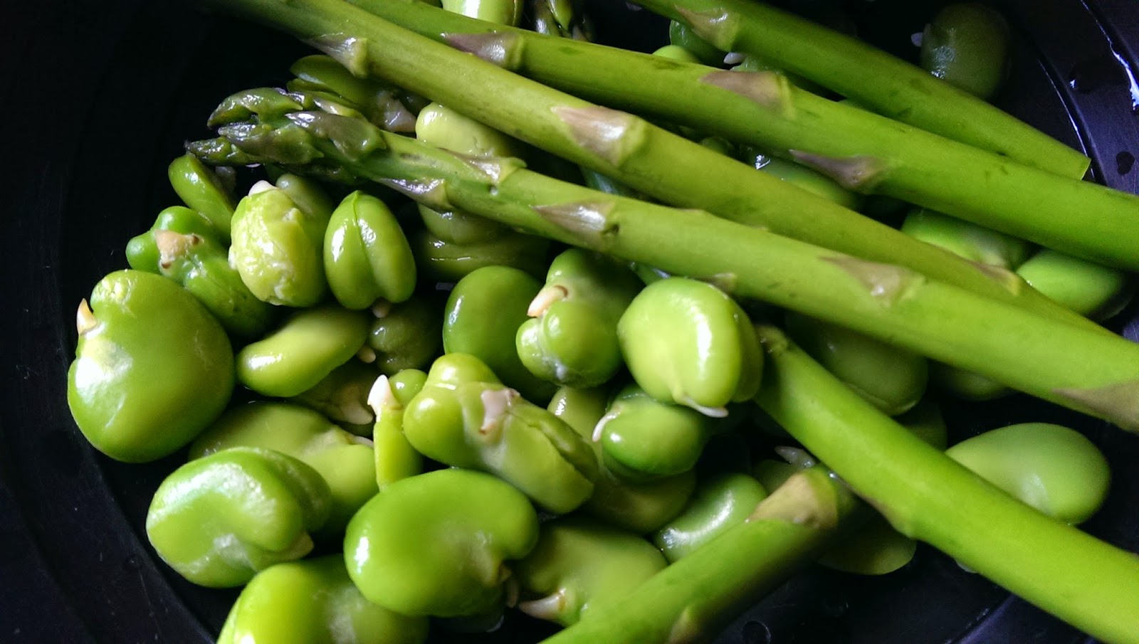 eat quaff laugh Asparagus, Broad Bean and Feta Tart