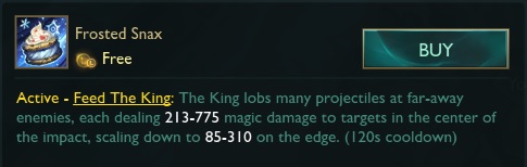 Vua Poro bắn ra một loạt đạn băng tuyết