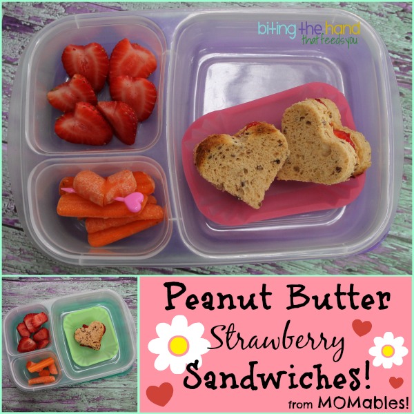 Biting The Hand That Feeds You: MOMables Monday - PB Strawberry Sandwiches