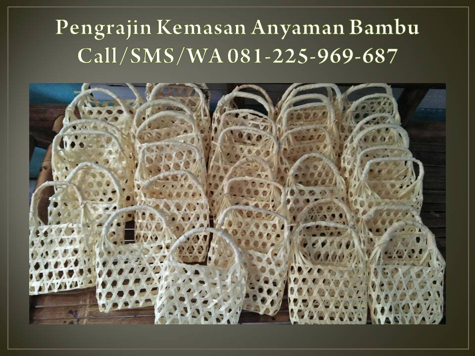 WA 081225969687 Pengrajin Kemasan Anyaman Bambu  Bandung 