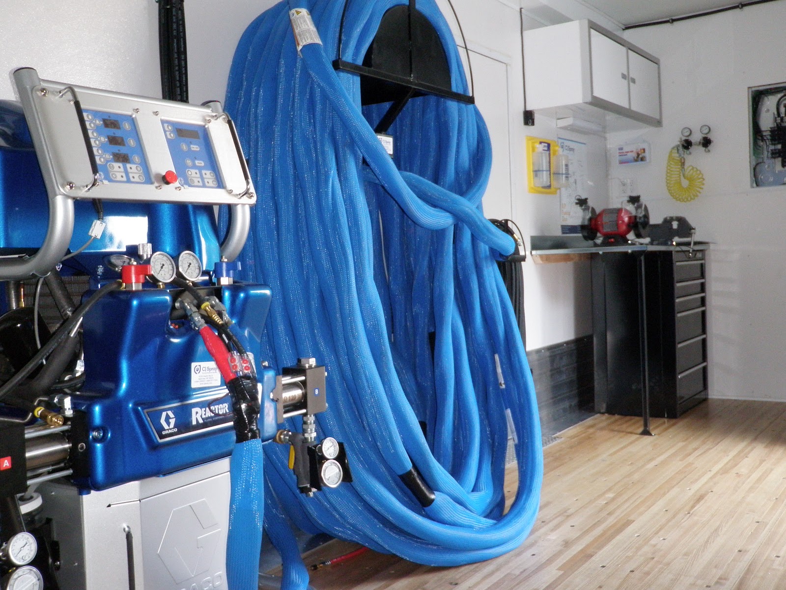 CJ Spray Blog Custom Built 30' Spray Foam Trailer