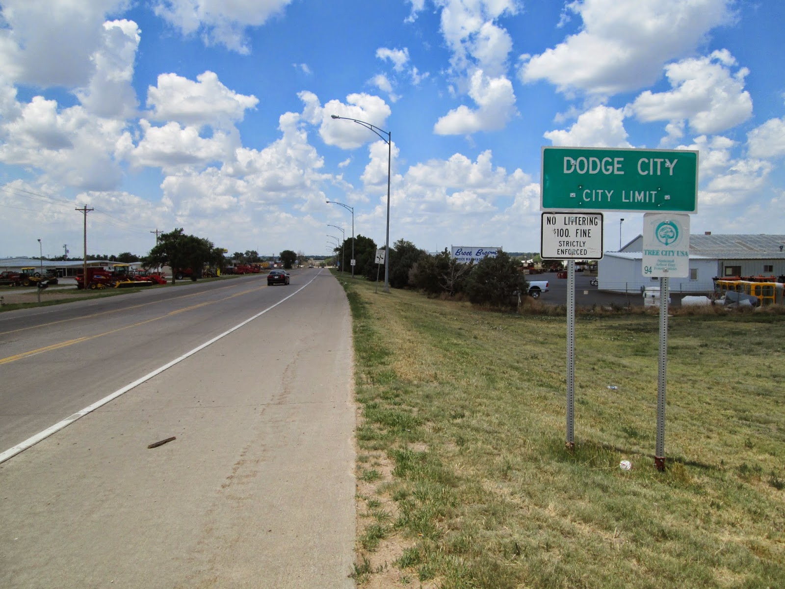 Herm's CoasttoCoast Bike Ride 2014 Day 20 Liberal to Dodge City, KS