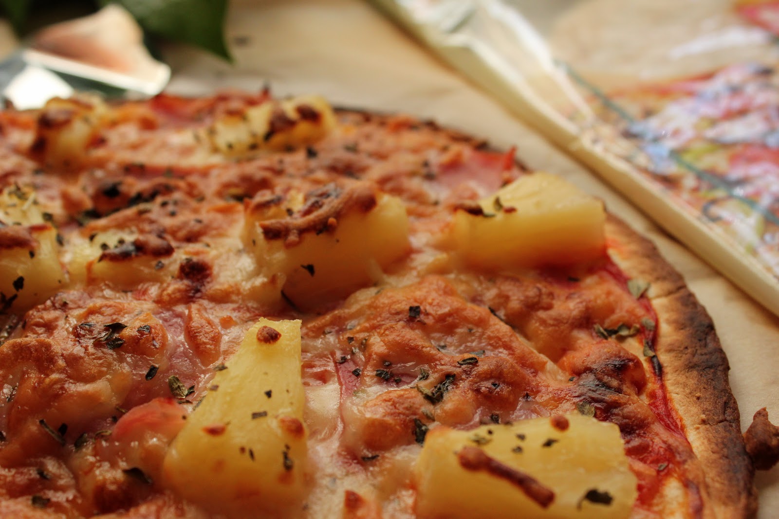 Pizza Tropical con Base de Tortilla de Trigo Cocinando con las Chachas