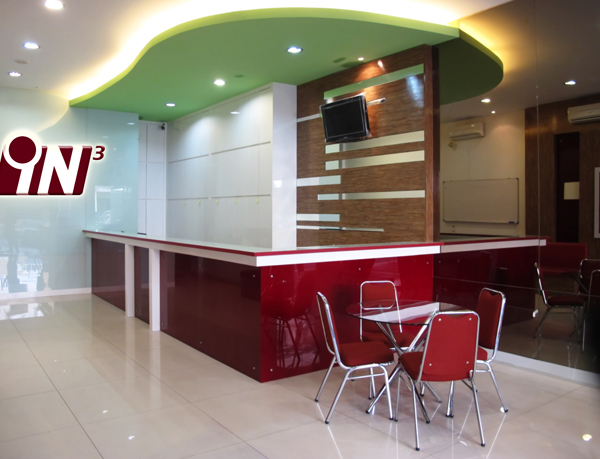 Desain Interior Ruang  Lobby Resepsionis Kantor METRO 