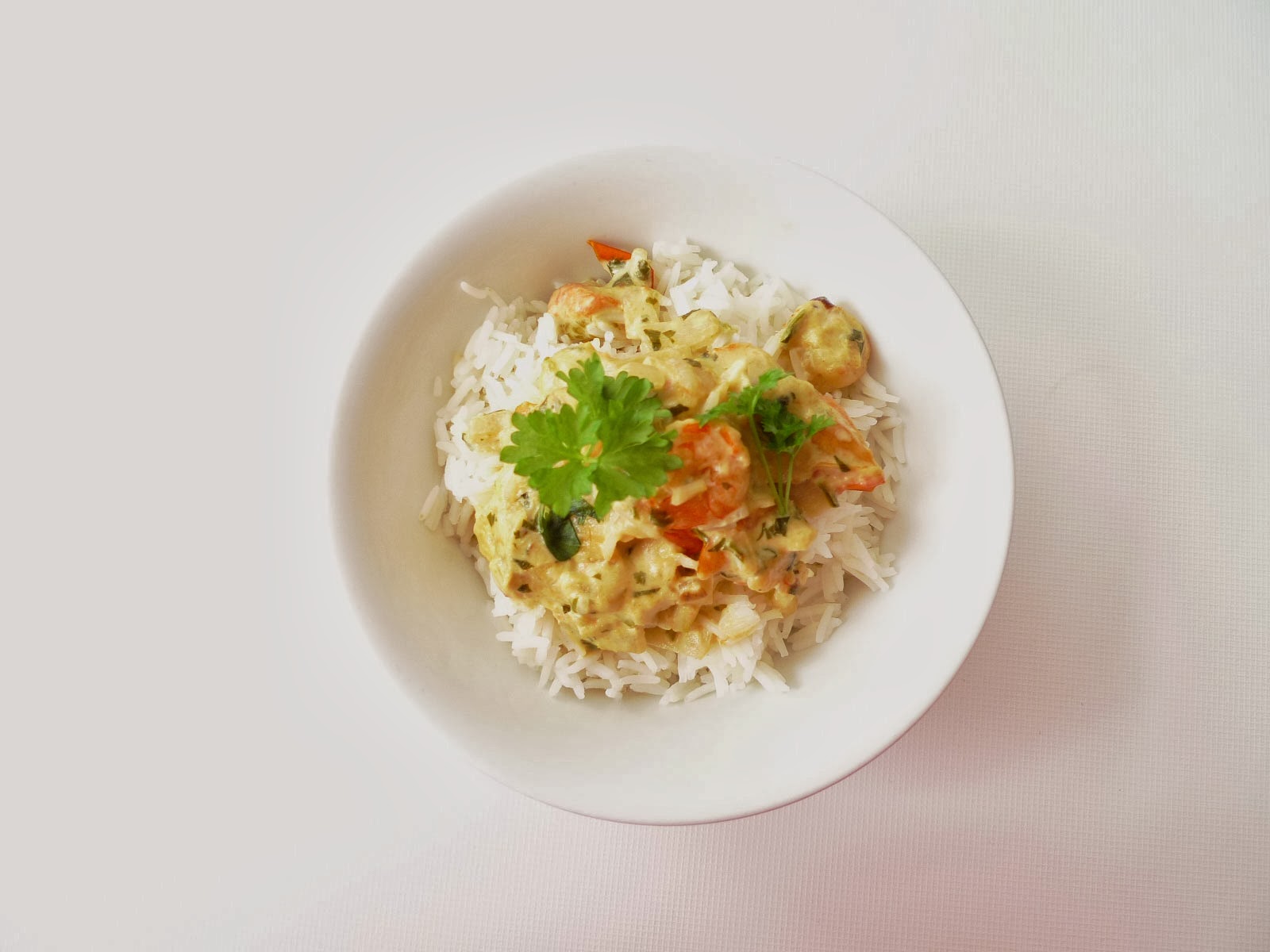Honey & Dijon: CREVETTES AU CURRY VERT ET LAIT DE COCO (RAPIDO)