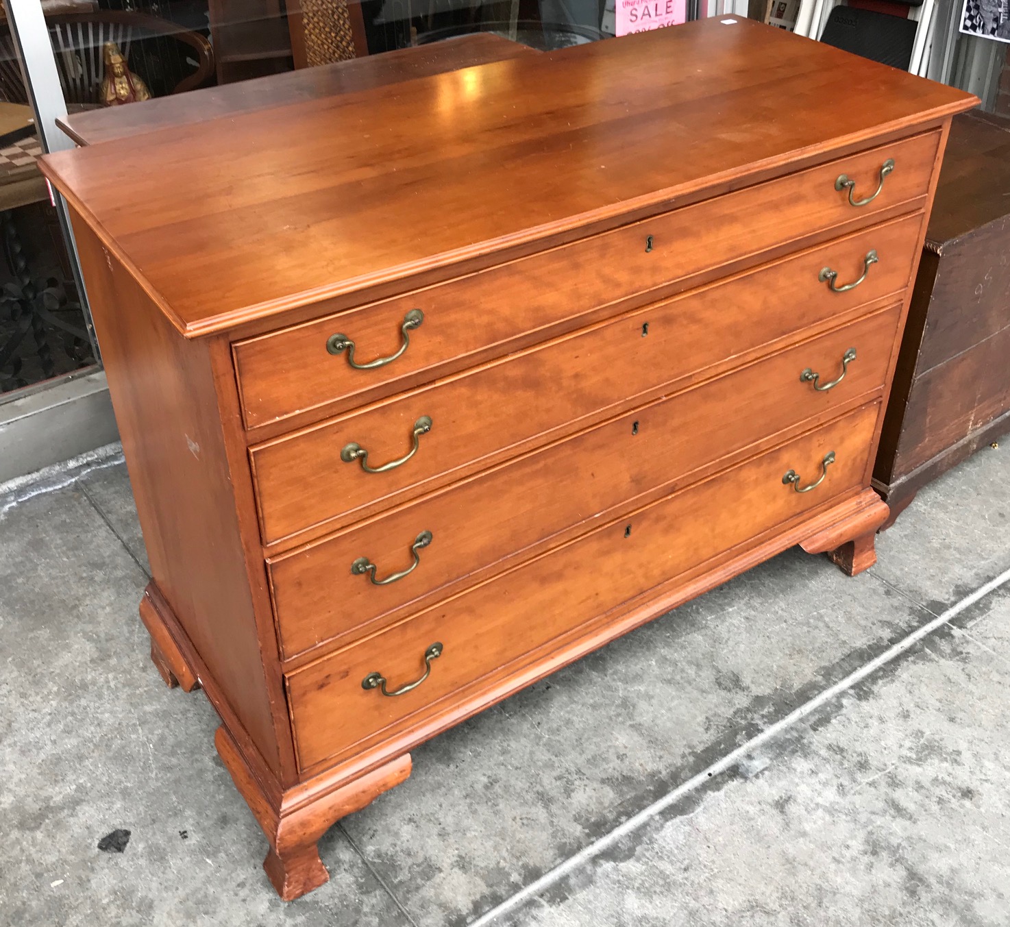 UHURU FURNITURE & COLLECTIBLES SOLD 27855 Vintage Cherry Wood 19” x