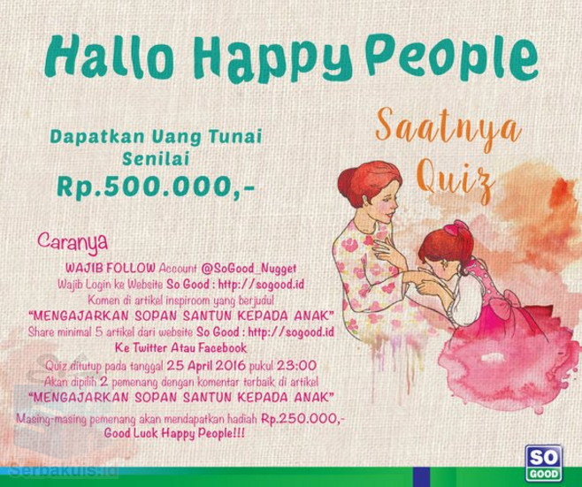 Kuis Komentar So Good Berhadiah Uang Total 500K Kuis Komentar So Good Berhadiah Uang Total 500K