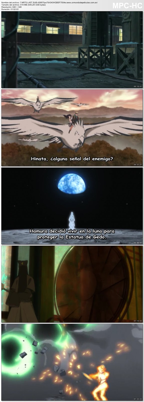 Capturas de la película.
