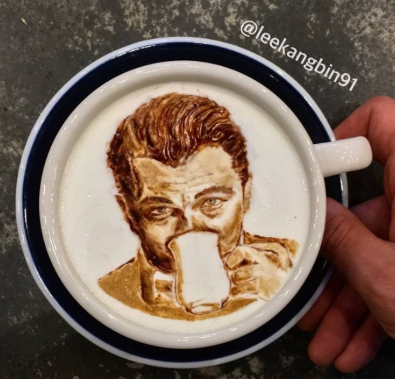 'Cream Art' Lukisan Di Atas Secangkir Kopi Karya Lee Kang Bin 'Cream Art' Lukisan Di Atas Secangkir Kopi Karya Lee Kang Bin