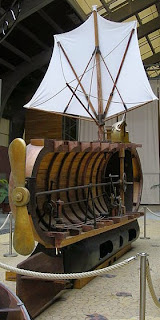 An inner-view section of the 3 - 6 person submarine Nautilus, torpedo chamber removed