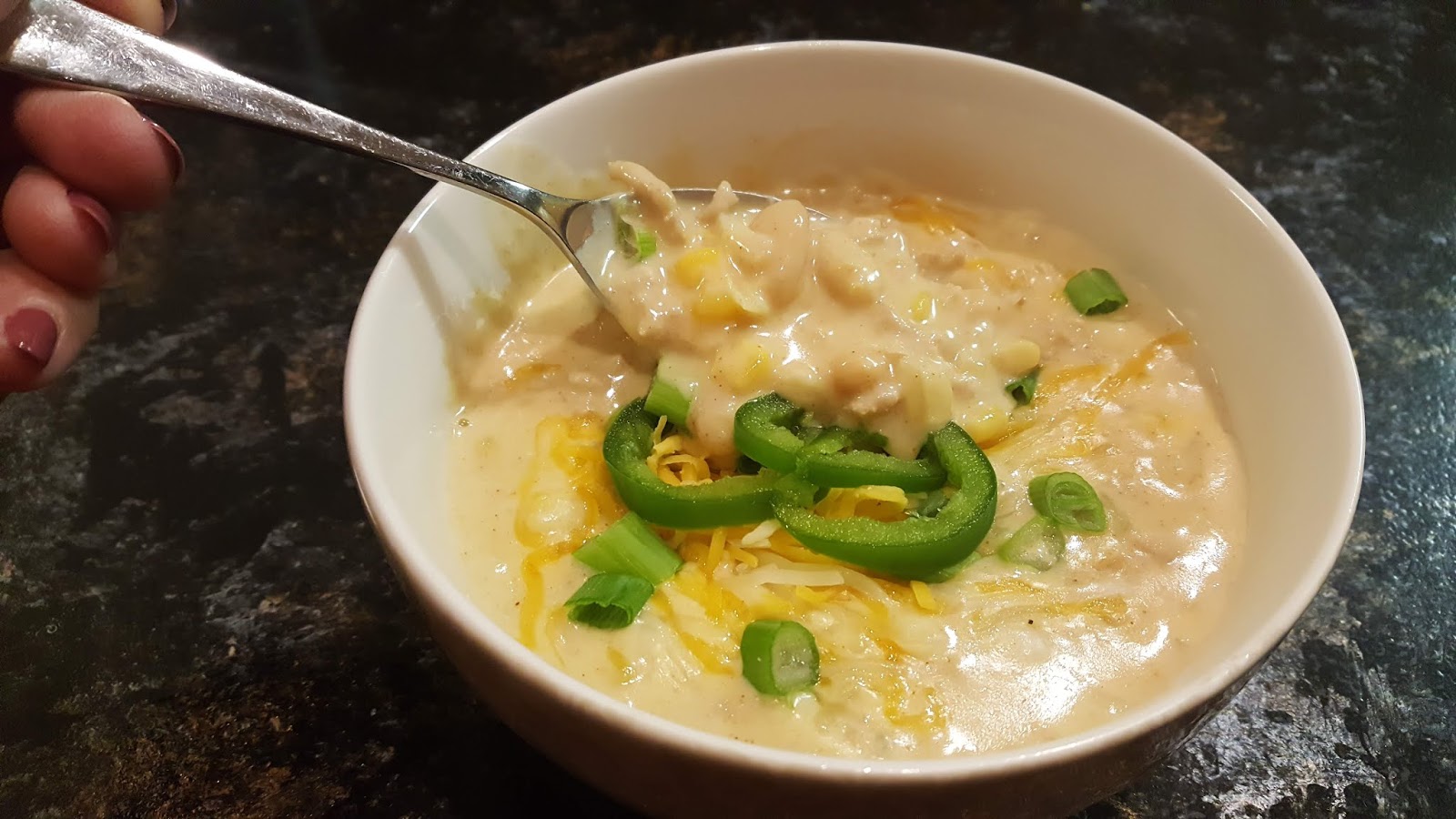 Creamy Ground Chicken White Chili