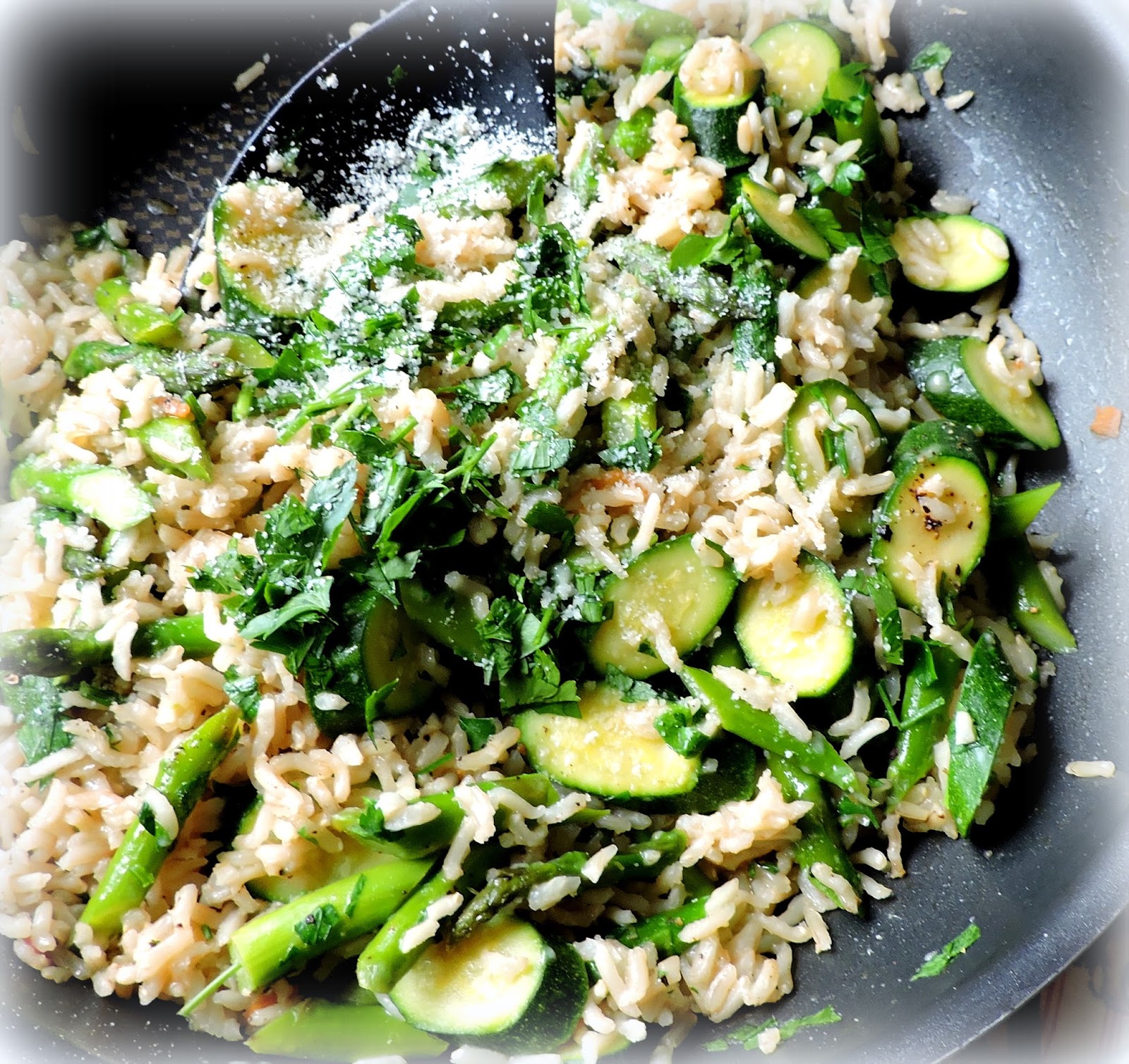 The English Kitchen Asparagus and Courgette Rice