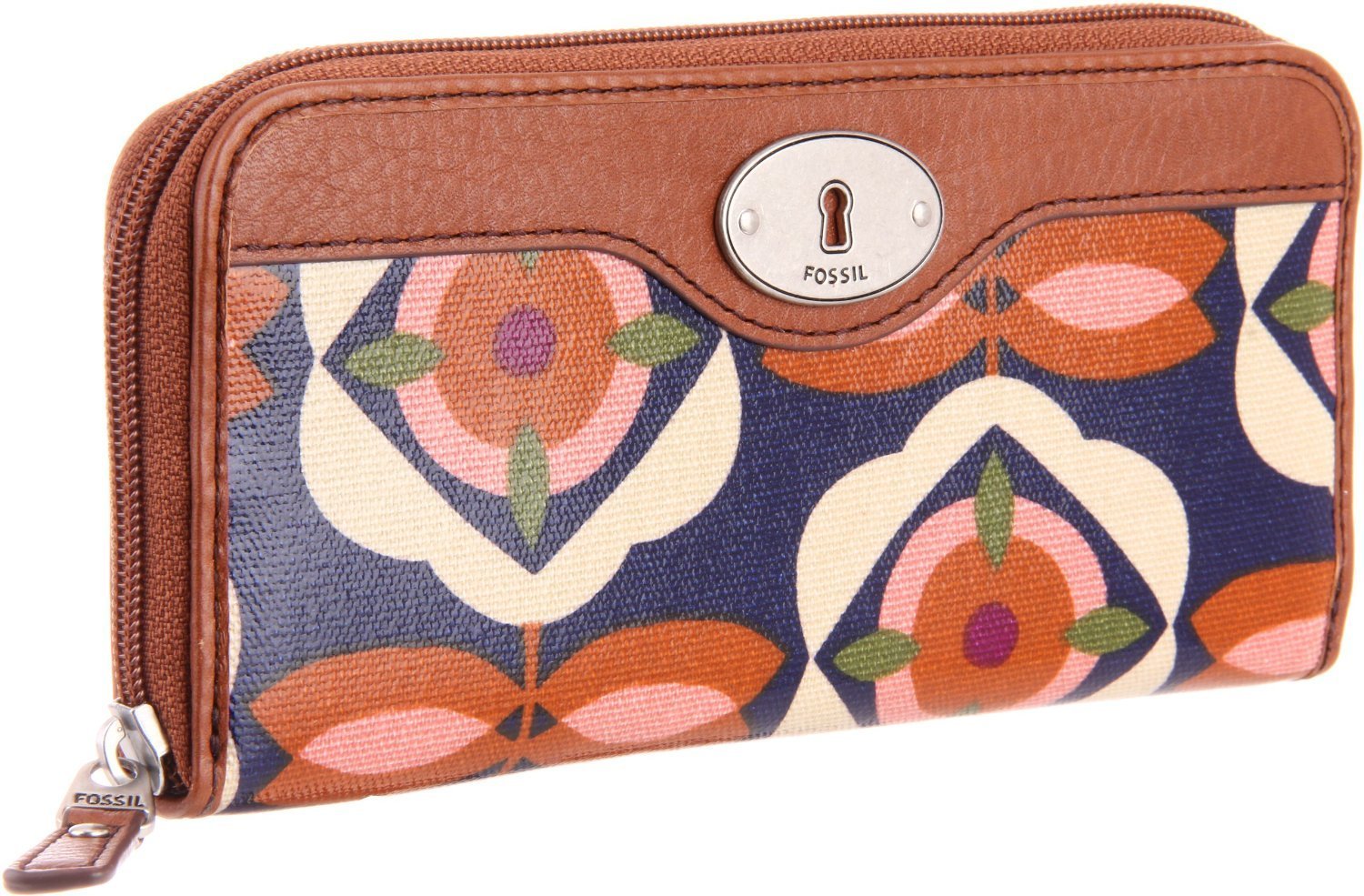 secretbargains2 FOSSIL KEY PER ZIP WALLET CLUTCH FLORAL