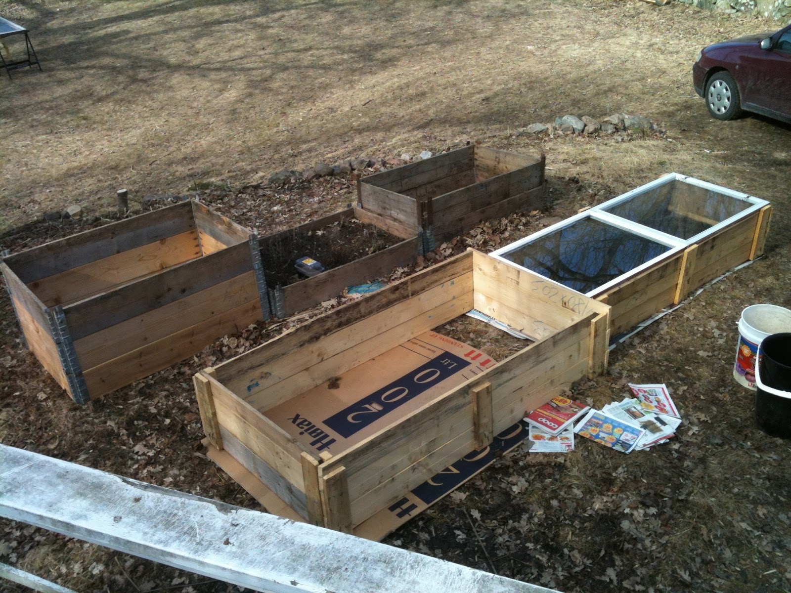 Chop Wood Carry Water Plant Seeds: Filling raised beds with compost soil