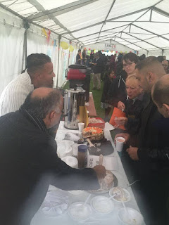 The tea stall Serving tea and cakes