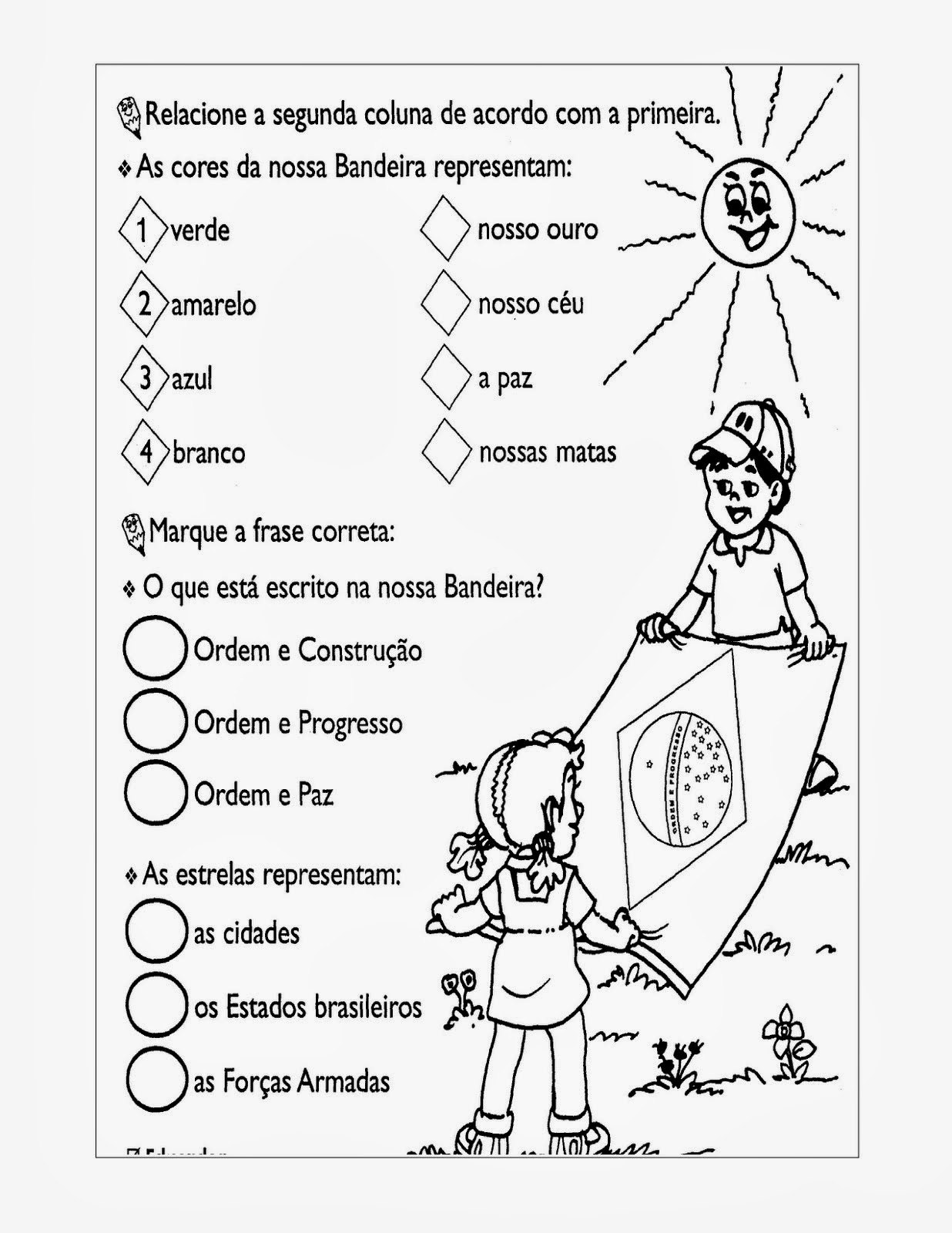 Educar X Atividades dia da bandeira 5° ano do ensino fundamental