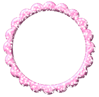 Moldura redonda rosa