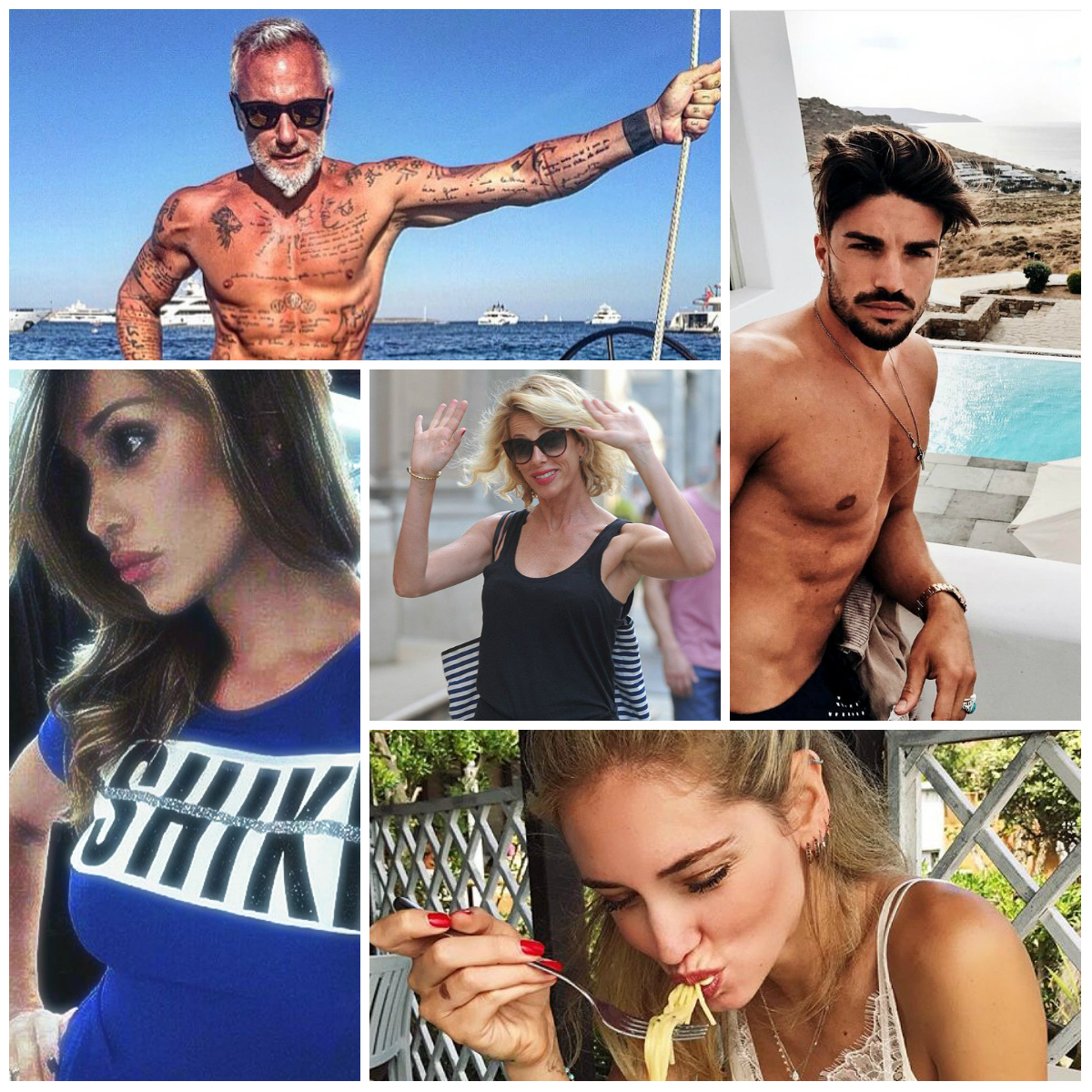 Celebrità italiane su Instagram: da Chiara Ferragni a Mariano di Vavio e Gianluca Vacchi