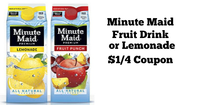 Coupon STL: New $1/4 Minute Maid Printable Coupon + Schnucks Deal