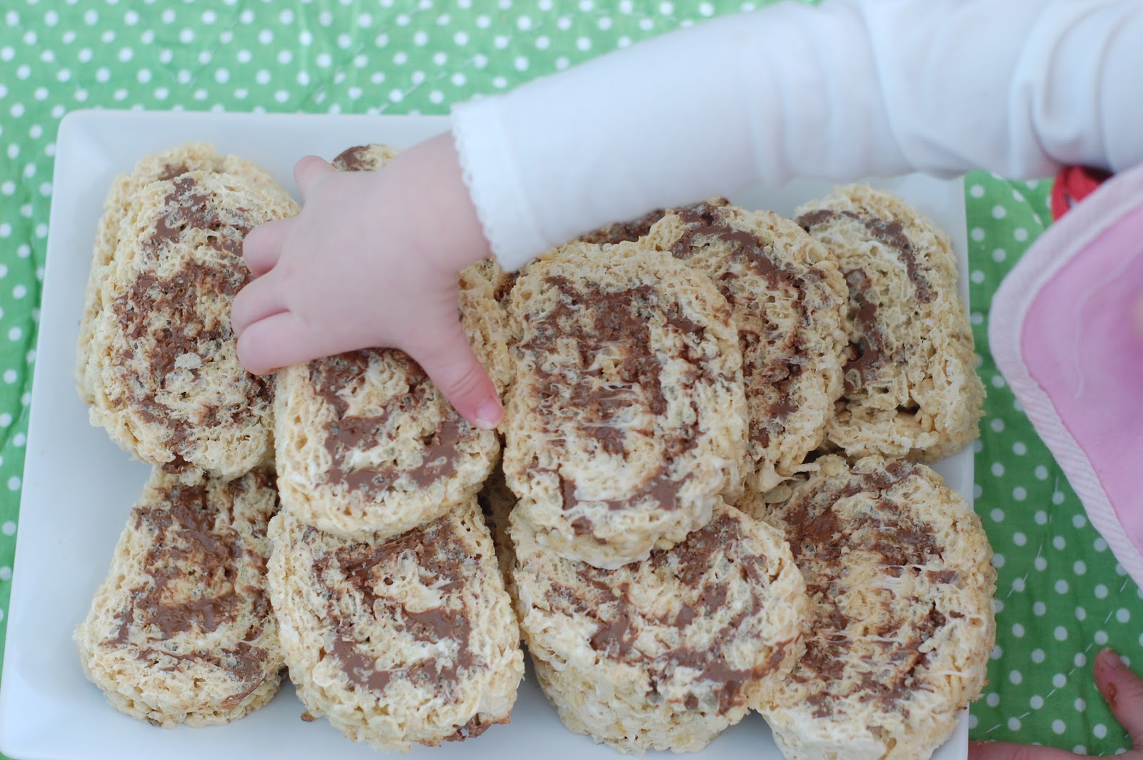 Favorites and Things Chocolate Peanut Butter Rice Krispie Roll