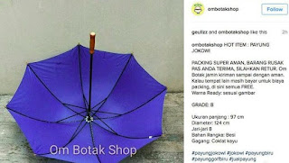 Payung Biru Jokowi