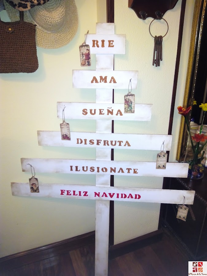 arbol de navidad reciclado