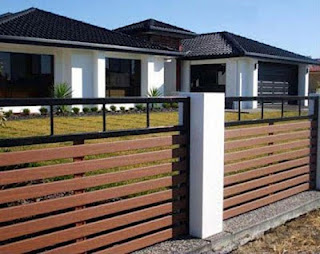 contoh pagar rumah minimalis tebaru, pagar rumah minimalis, 