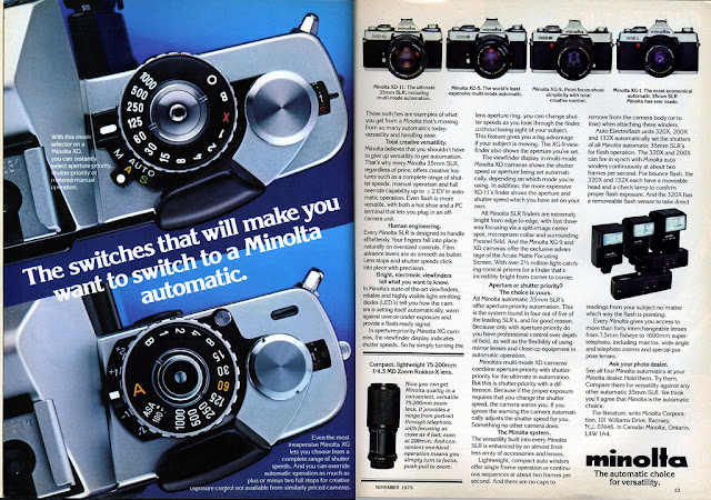 Vintage Minolta Camera Advertising ~ vintage everyday