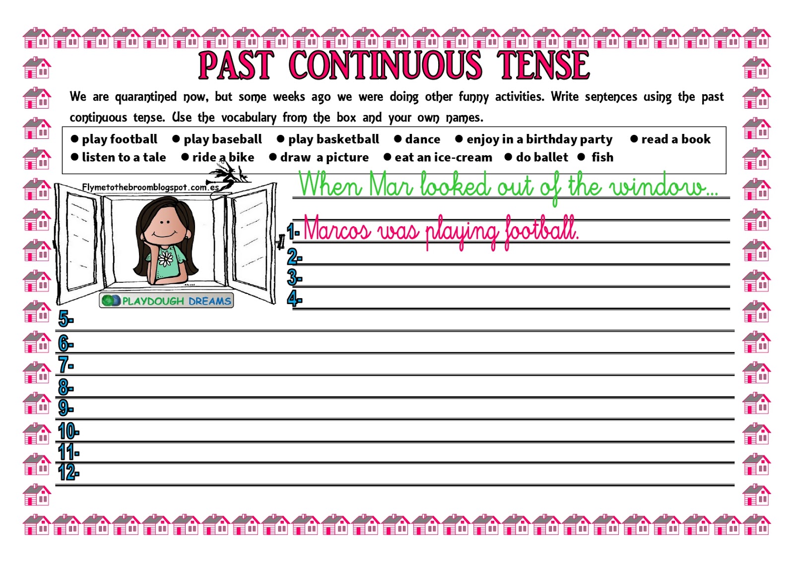 Fly me to the broom Past Tenses Simple and continuous