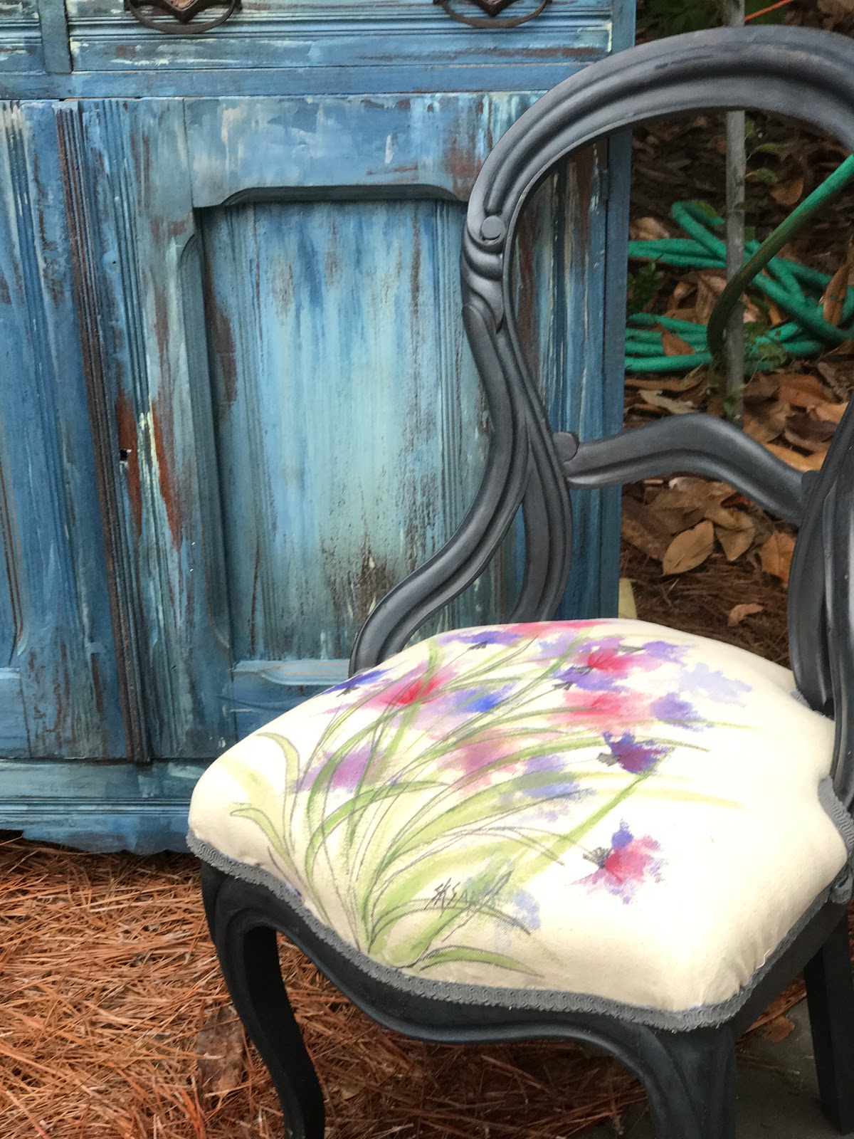 SK On Elderberry SK's Painted Upholstery and Fabric