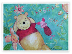 winnie pooh canvas painting acrylic oroginal painted hand