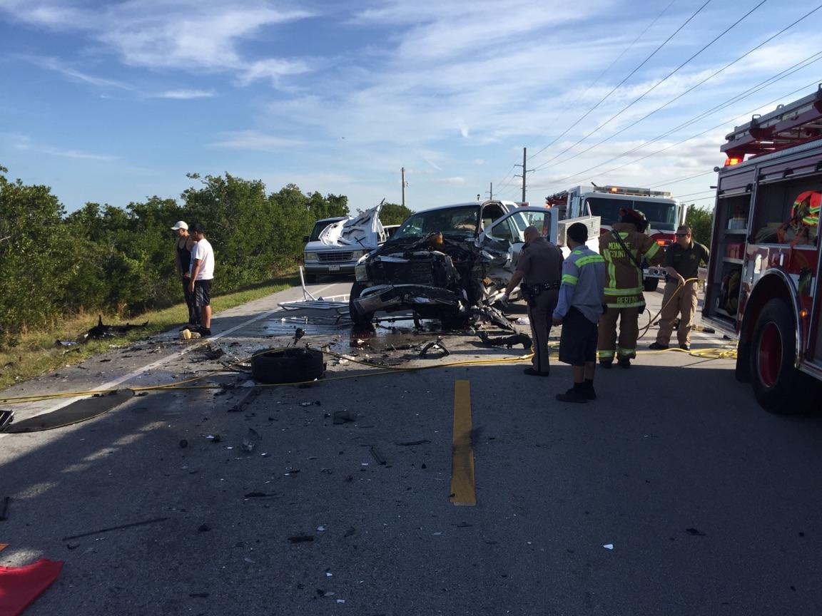 Monroe County Sheriff's Office Update, crash, 16 mile marker….