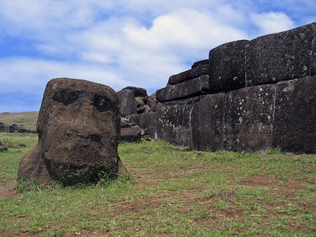 Hidden and little known places: Megaliths of Ahu Vinapu, Easter Island ...