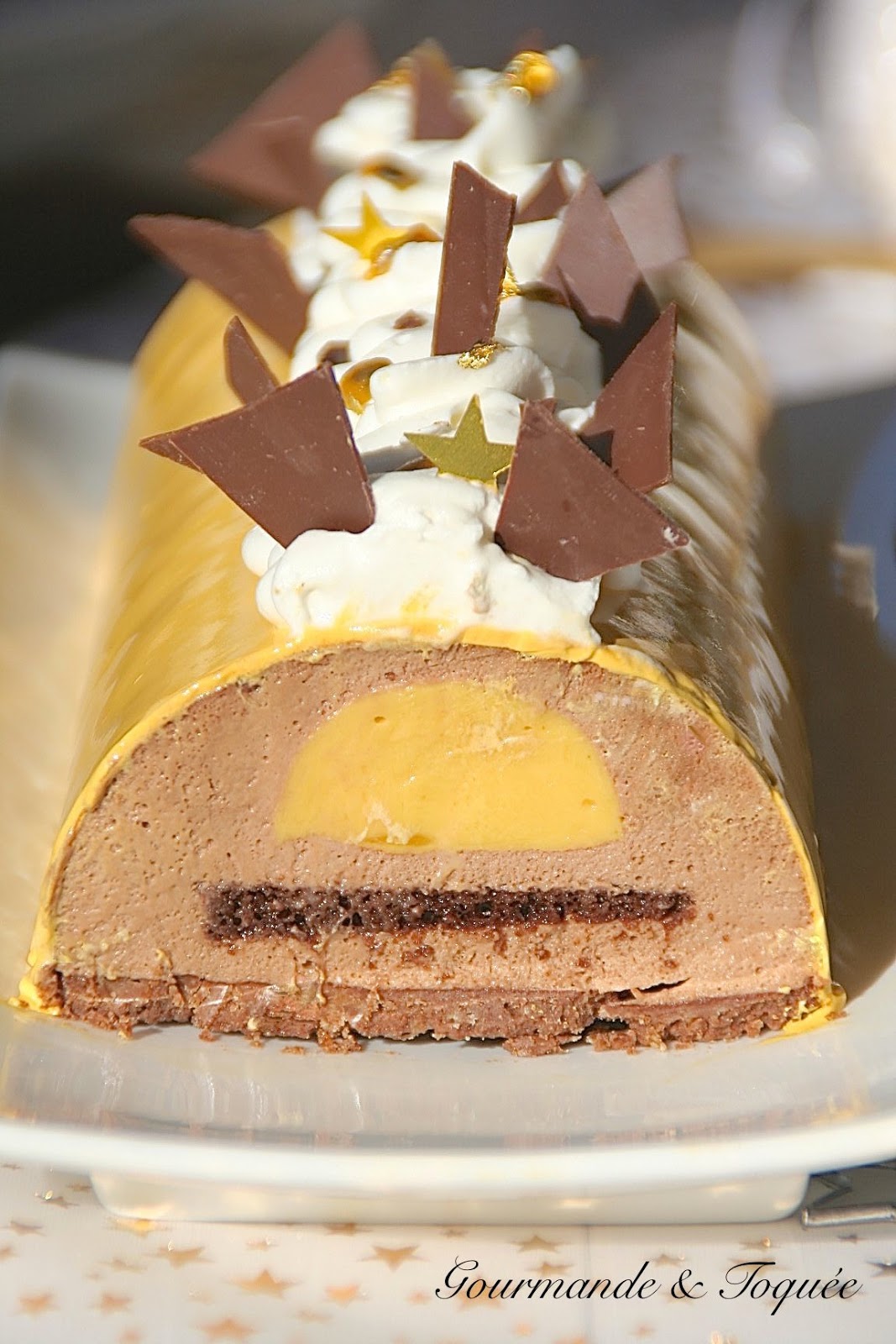 Gourmande&Toquée: Bûche aux fruits de la passion et au chocolat au lait