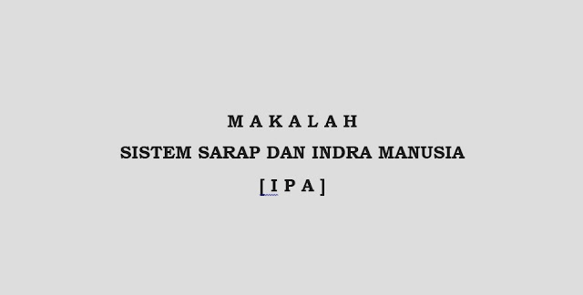 Makalah Sistem Saraf dan Indera