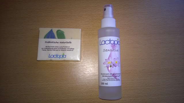 Lactopia Deodorant und Seife.