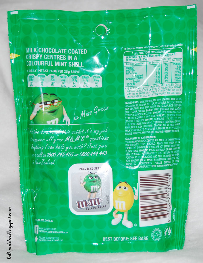 Lolly Addict Australian Confectionery Reviews M&M's Crispy Mint