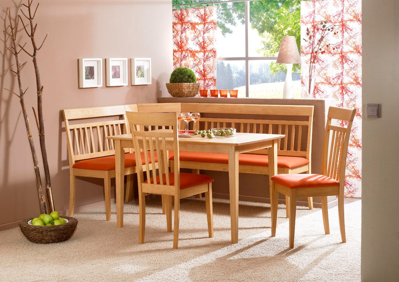 Corner Booth Style Dining Room Sets