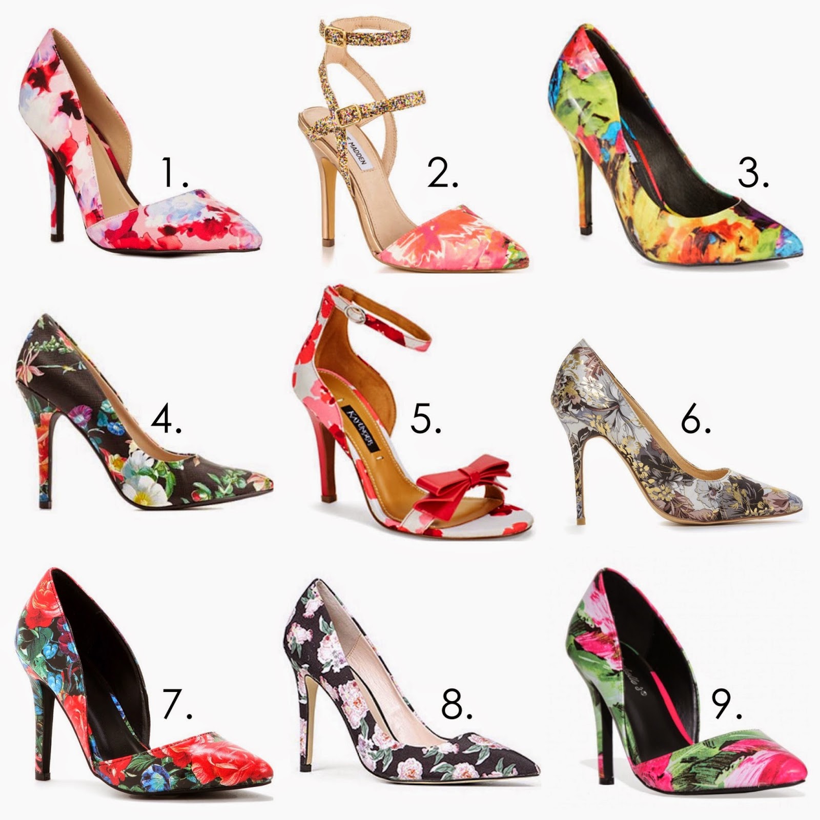 Tuesday Shoesday: Floral Heels | Lil bits of Chic by Paulina Mo - San ...