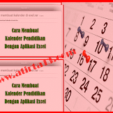 Download Cara Menciptakan Kalender Pendidikan Dengan Aplikasi Excel