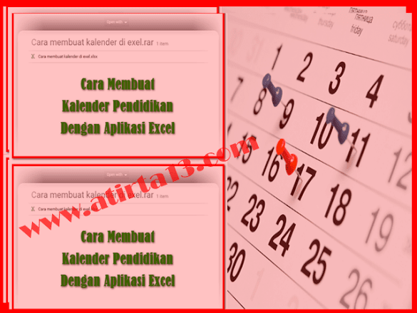 Download Cara Menciptakan Kalender Pendidikan Dengan Aplikasi Excel