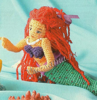 PATRON GRATIS ARIEL (LA SIRENITA) AMIGURUMI