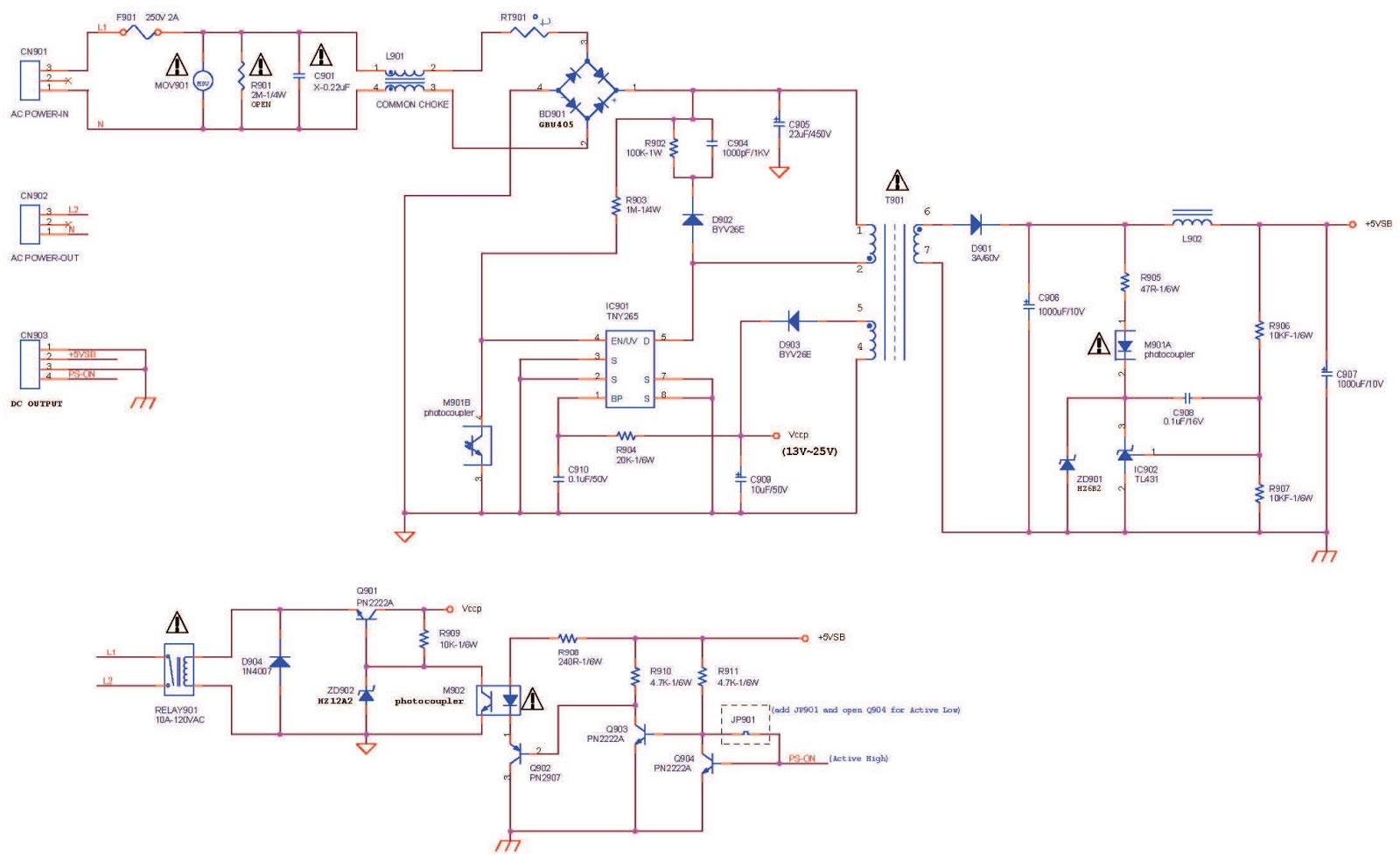 Electro help: POWER - OFPC - POWER FILTER - SCHEMATIC [Circuit diagram